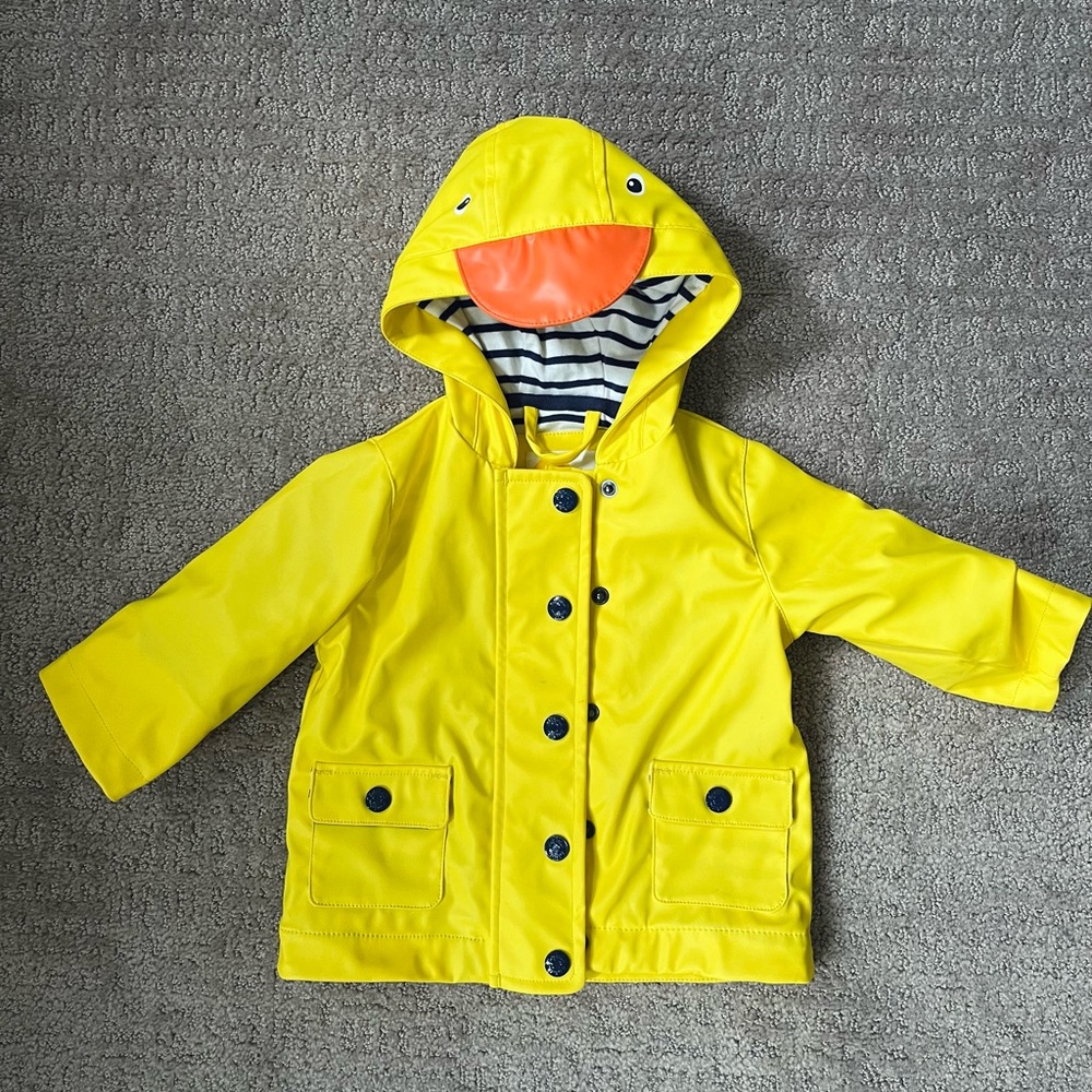 Baby Boden Raincoat with Duck Design